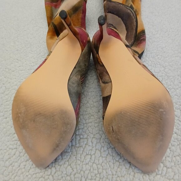 Multi-color Over the Knee Stiletto Boots - size 10 - Picture 7 of 7